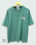 Green Back Print Oversize Imported Tshirt For Men
