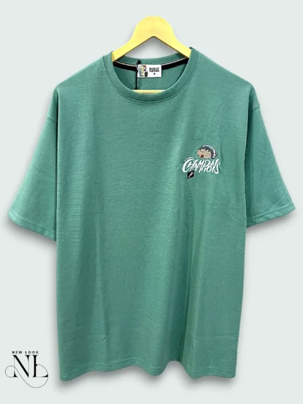 Green Back Print Oversize Imported Tshirt For Men