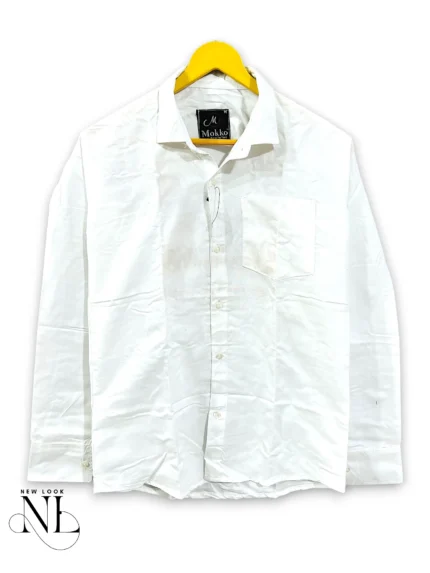 The Ultimate Classic Plain White Formal Shirt for Men