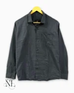 Classic Plain Dark Grey Formal Shirt for Men