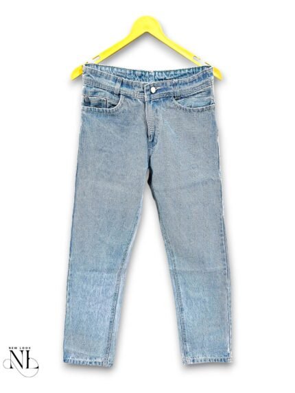 Stylish Lite Blue Baggy Jeans for Men Summer Streetwear