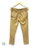 Trendy Lite Yellow Plain Lycra Pant for Men Summer Style