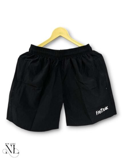 Trendy Black Plain Shorts for Men Versatile Essential
