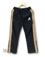 Black Parachute Baggy Stripe Trackpant for Men Urban