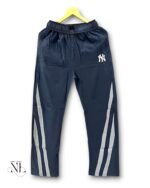 Street Style Navy Blue Parachute Stripe Trackpant for Men