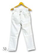 White Plain Formal Linen Pants for Men Premium Wedding