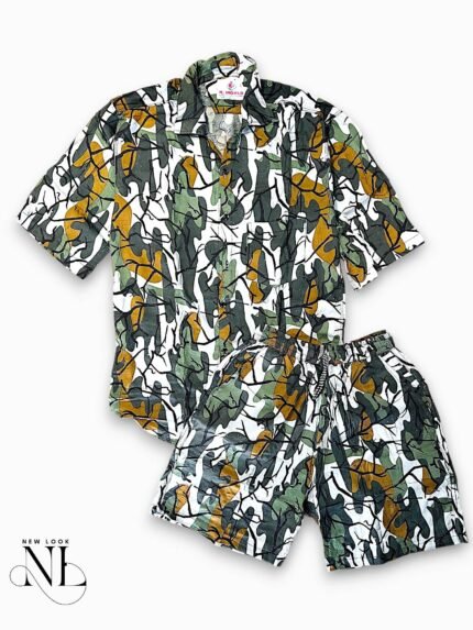 Stylish Printed Cord Set for Men Elegant