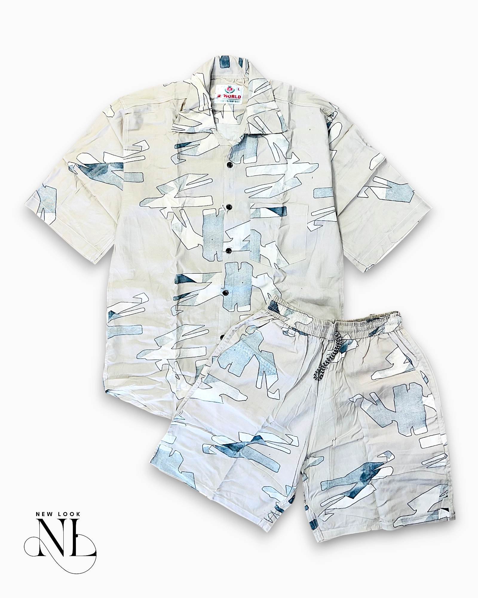 Stylish Printed Cream Cord Set for Men Elegant Stylish Printed Cream Cord Set for Men Elegant