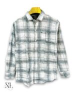 Trendy Lite Grey Checks Full Shirt for Men Premium