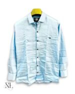Best Classic Sky Blue Plain Full Shirt for Men Premium