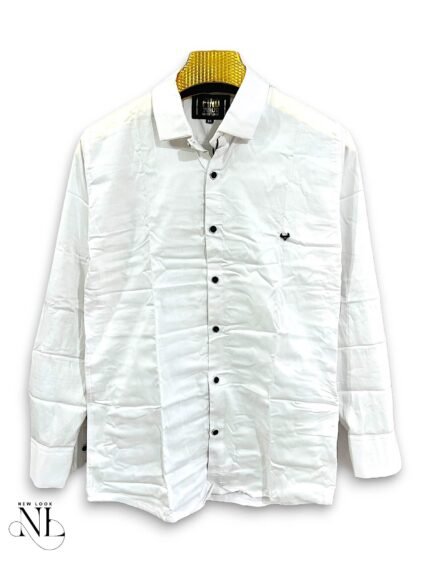 Best Classic White Plain Full Sleeve Shirt for Men