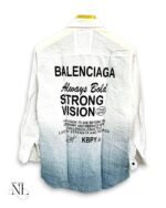 Classic Lite Grey Printed Full Shirt for Men & Urban