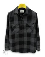 Stylish Dark Grey Checks Full Shirt for Men Premium