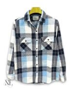 Stylish Sky Blue Checks Full Shirt for Men Premium