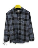 Checks Dark Blue Full Shirt for Men Premium
