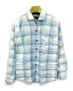 Trendy Sky Blue Checks Full Shirt for Men Premium