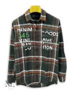 Dark Green Checks Full Sleeve Shirt for Men Premium