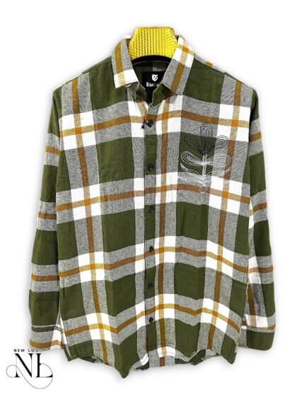 Stylish Green Checks Full Shirt Trendy Pattern