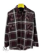 Stylish Maroon Checks Full Sleeve Shirt for Men