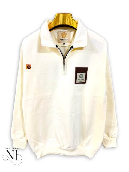 Lite Yellow Plain Zip Full T-Shirt for Men Sunny