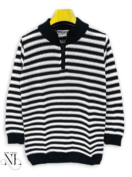 Trendy Black Stripe Full T-Shirt for Men Timeless