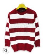 Trendy Red Stripe Full T-Shirt for Men Bold Striped Tee