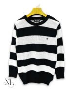 Trendy Black Stripe Full T-Shirt for Men Style