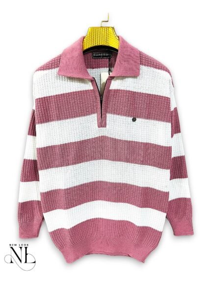 Pink Stripe Full T-Shirt for Men Trendy Tee