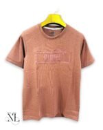 Brown Printed Half Tshirt for Men Earthy Style
