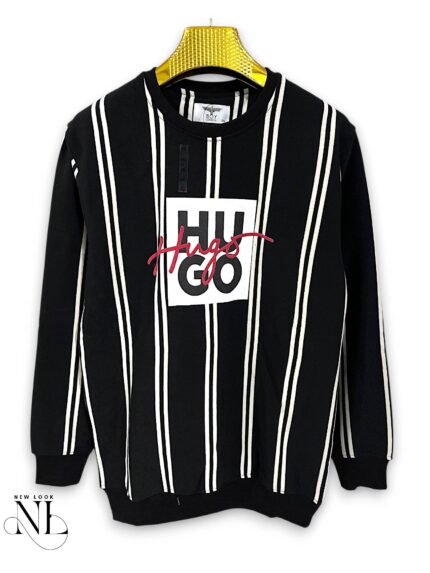 Black Stripe Full Sleeve T-Shirt for Men & Premium