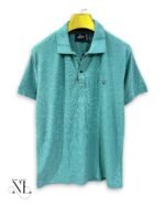 Trendy Plain Green Polo T-Shirt for Men Slim Fit