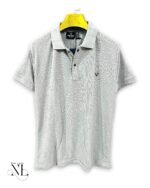 Lite Grey Plain Polo Half Tshirt for Men Minimalist Style