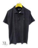 Dark Grey Plain Polo Half Tshirt for Men & Stylish