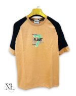 Orange Printed Oversize Tshirt for Men Energy Style