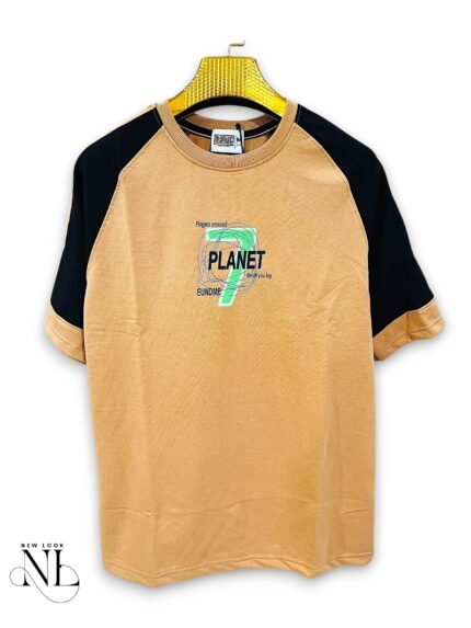 Orange Printed Oversize Tshirt for Men Energy Style