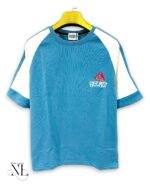 Trendy Blue Printed Oversize Tshirt for Men Street Style