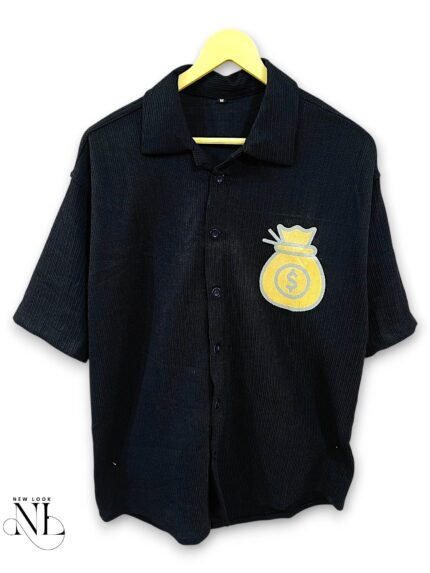 Classic Navy Blue Oversize Shirt for Men & Premium