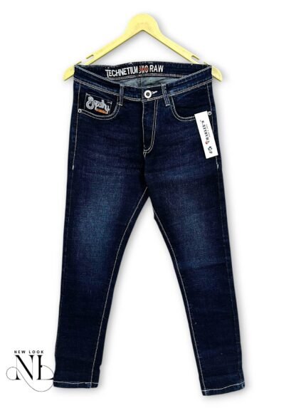 Premium Navy Blue Denim Basic Jeans & Luxury Quality