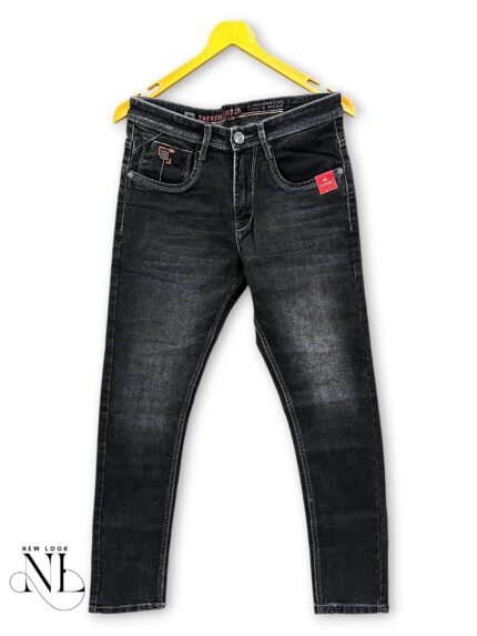 Classic Deep Grey Denim Basic Jeans for Men Premium Fit