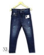 Funky Premium Blue Jeans for Men Luxury Streetwear
