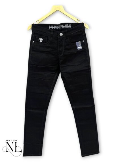 Classic Black Denim Basic Jeans Versatile Style