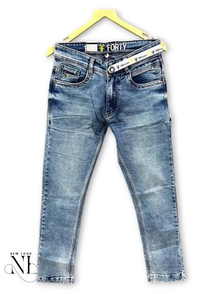 Best Classic Ice Blue Denim Jeans for Men Vintage Style