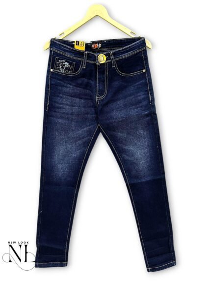 Classic Navy Blue Denim Basic Jeans Premium Quality