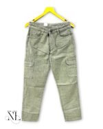 Lite Green Basic Cargo Pants for Men Streetwear Style