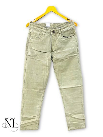 Cream Basic Baggy Jeans for Men Summer Streetwear