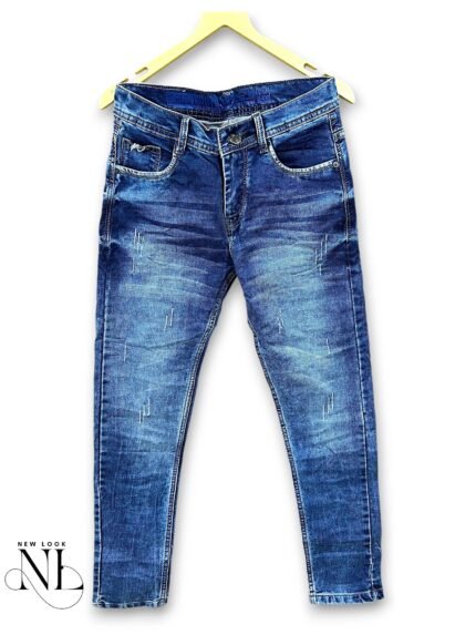Denim Classic Blue Basic Jeans for Men Summer Fashion