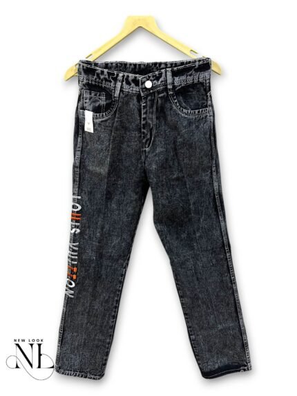 Dark Grey Basic Baggy Jeans for Men & Timeless