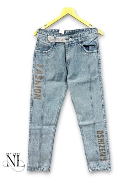 Denim Ice Blue Baggy Jeans for Men & Streetwear