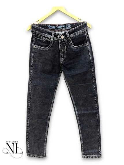 Tailored Grey Basic Jeans for Men & Comfort