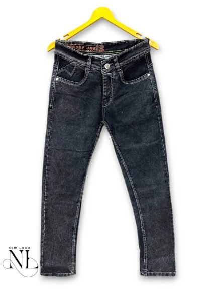 Classic Denim Dark Grey Basic Jeans for Men